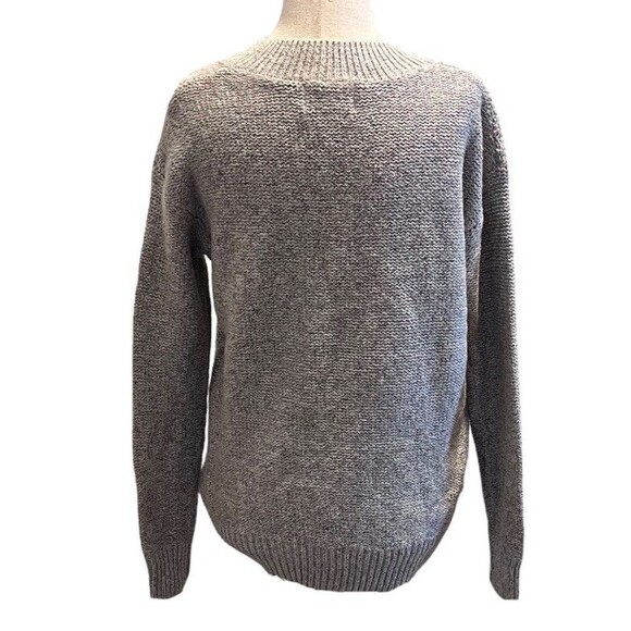 Old Navy Womens XSMALL Gray Multicolor Pullover Sweater Knit V Neck Long Sleeve - Picture 4 of 7